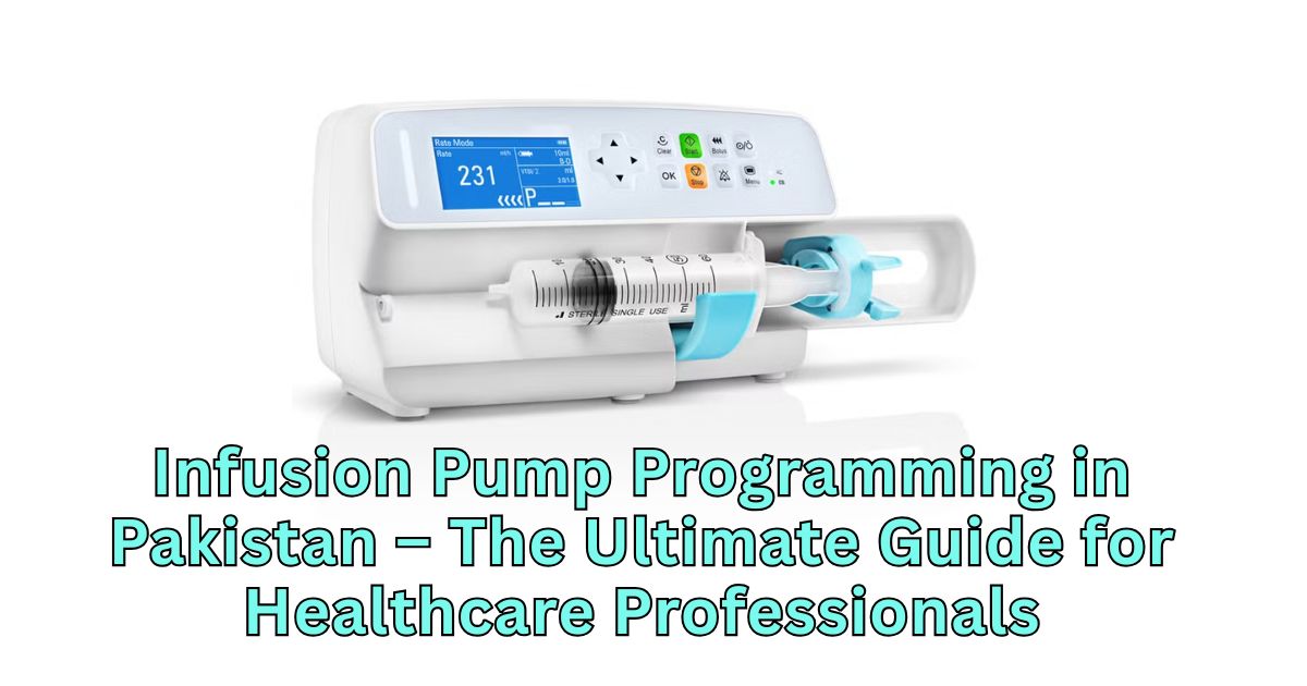 Infusion pump programming in Pakistan