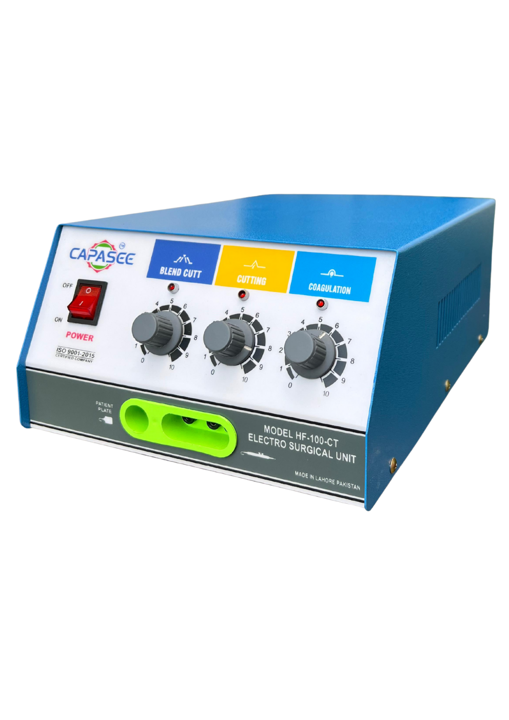 Capasee HF-100 Skin Cautery Unit Capasee Brand Logo on HF-100 Skin Cautery Unit