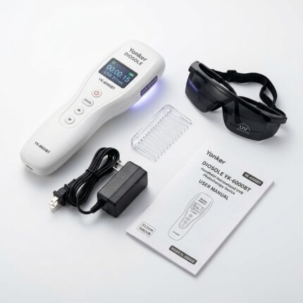 Yonker YK-6000BT UVB Phototherapy Kit with Protective Glasses and Comb
